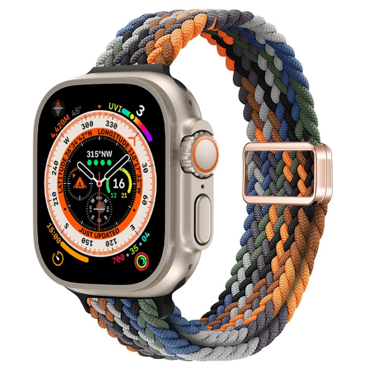 Schlankes Magnetverschluss Nylon Geflochtenes Uhrenarmband, Für Apple Watch Series 9 41mm, Für Apple Watch Ultra 49mm