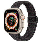 Schlankes Magnetverschluss Nylon Geflochtenes Uhrenarmband, Für Apple Watch Series 9 41mm, Für Apple Watch Ultra 49mm