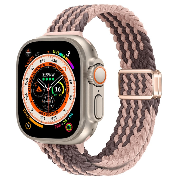 Schlankes Magnetverschluss Nylon Geflochtenes Uhrenarmband, Für Apple Watch Series 9 41mm, Für Apple Watch Ultra 49mm