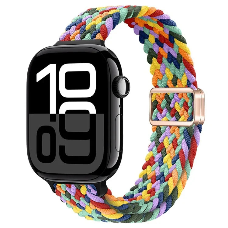Schlankes, magnetisches Nylon-Armband mit geflochtenem Verschluss, für Apple Watch Series 10 (46 mm) und Apple Watch Series 10 (42 mm)