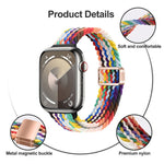 Schlankes Magnetverschluss Nylon Geflochtenes Uhrenarmband, Für Apple Watch Series 9 41mm, Für Apple Watch Ultra 49mm