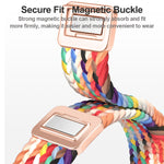 Schlankes Magnetverschluss Nylon Geflochtenes Uhrenarmband, Für Apple Watch Series 9 41mm, Für Apple Watch Ultra 49mm
