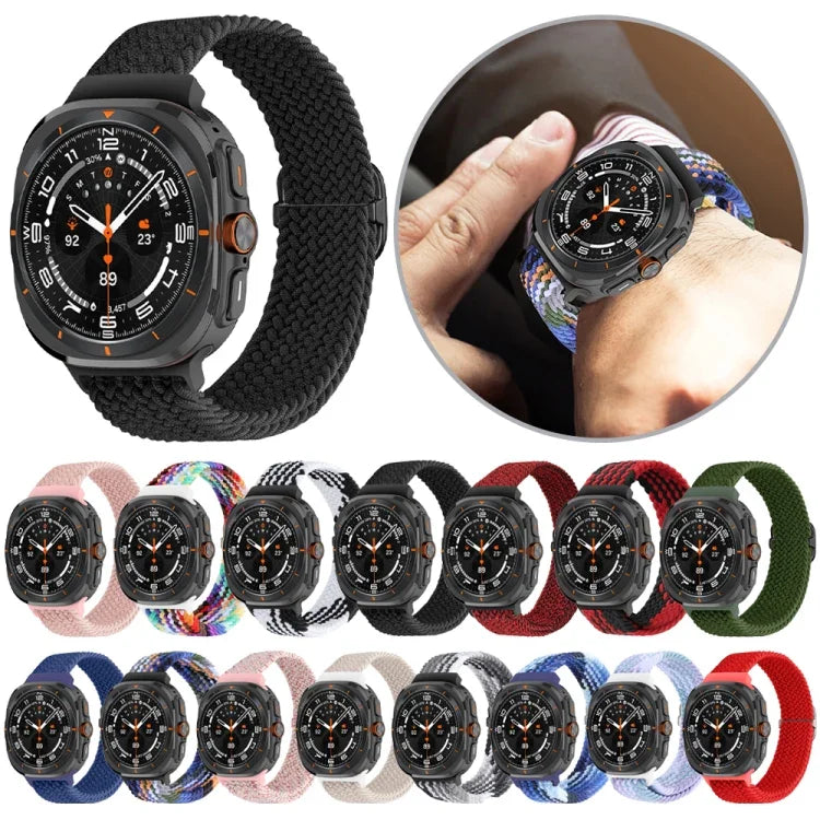 Nylon-Armband mit Schiebeverschluss, für Samsung Galaxy Watch Ultra 47 mm / Ultra 2025