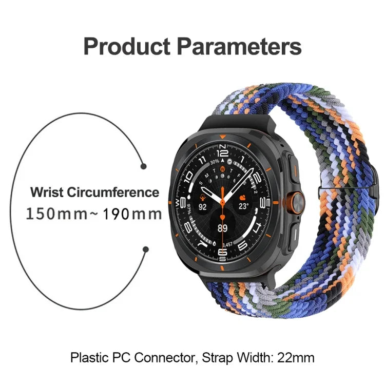 Nylon-Armband mit Schiebeverschluss, für Samsung Galaxy Watch Ultra 47 mm / Ultra 2025