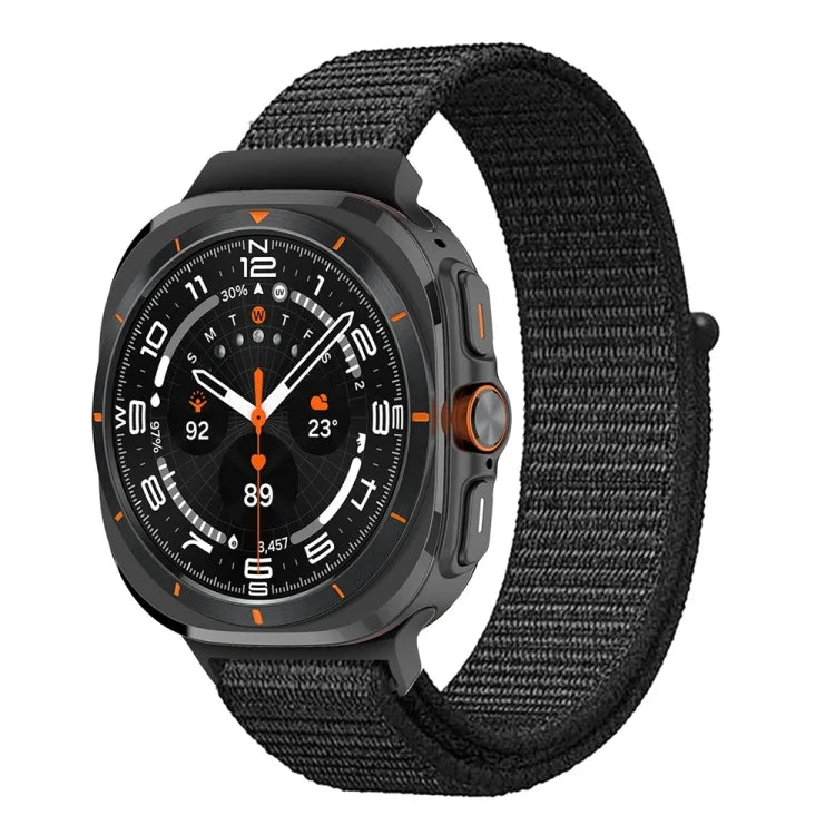 Uhrenarmband mit Kunststoffverbinder und Nylonschlaufe, für Samsung Galaxy Watch Ultra 47 mm / Ultra 2025