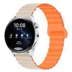Two Color Magnetic Silicone Watch Band, 20mm
