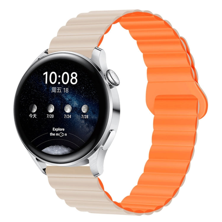 Two Color Magnetic Silicone Watch Band, 20mm