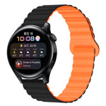 Two Color Magnetic Silicone Watch Band, 20mm