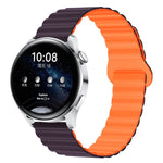 Two Color Magnetic Silicone Watch Band, 20mm