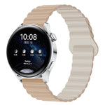 Two Color Magnetic Silicone Watch Band, 22mm