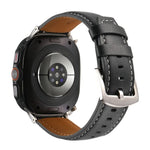 Schlichtes Uhrenarmband aus echtem Leder, für Samsung Galaxy Watch Ultra 47 mm / Ultra 2025