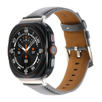 Schlichtes Uhrenarmband aus echtem Leder, für Samsung Galaxy Watch Ultra 47 mm / Ultra 2025