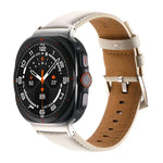 Schlichtes Uhrenarmband aus echtem Leder, für Samsung Galaxy Watch Ultra 47 mm / Ultra 2025