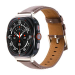 Schlichtes Uhrenarmband aus echtem Leder, für Samsung Galaxy Watch Ultra 47 mm / Ultra 2025