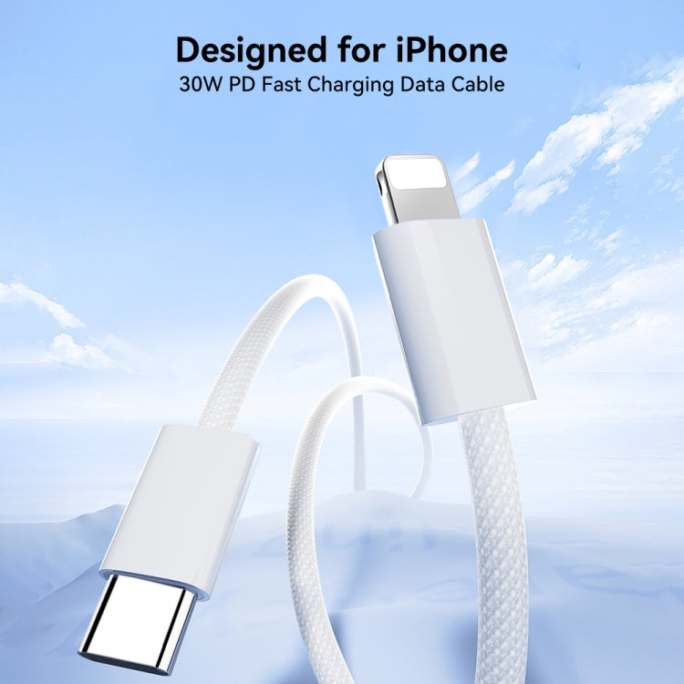 JOYROOM S-A45 30W USB-C / Type-C auf 8 Pin Schnelllade-Datenkabel, Länge: 1m, Type-C auf 8 Pin