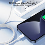 JOYROOM S-A45 30W USB-C / Type-C auf 8 Pin Schnelllade-Datenkabel, Länge: 1m, Type-C auf 8 Pin