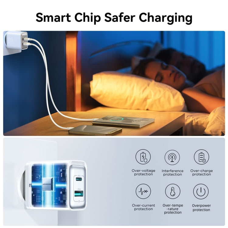 JOYROOM JR-TCF15 30W USB+USB-C / Type-C Schnellladegerät, EU-Stecker, UK-Stecker