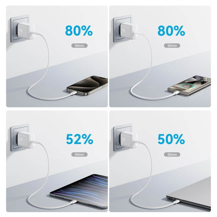 JOYROOM JR-TCF24 30W USB-C / Typ-C Schnellladegerät mit Kabelsatz, EU-Stecker