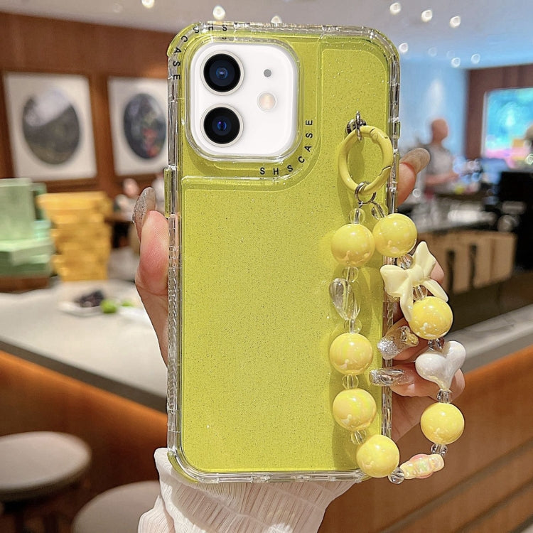 TPU + PC + Glitzer Pailletten Vollschutz-Handyhülle mit Armband, Für iPhone 14 Pro, Für iPhone 14 Pro Max, Für iPhone 6 / 7 / 8 / SE 2020, Für iPhone 13 Pro Max, Für iPhone 13 Pro, Für iPhone 13, Für iPhone 12 / 12 Pro, Für iPhone 12 Pro Max