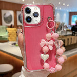 TPU + PC + Glitzer Pailletten Vollschutz-Handyhülle mit Armband, Für iPhone 14 Pro, Für iPhone 14 Pro Max, Für iPhone 6 / 7 / 8 / SE 2020, Für iPhone 13 Pro Max, Für iPhone 13 Pro, Für iPhone 13, Für iPhone 12 / 12 Pro, Für iPhone 12 Pro Max