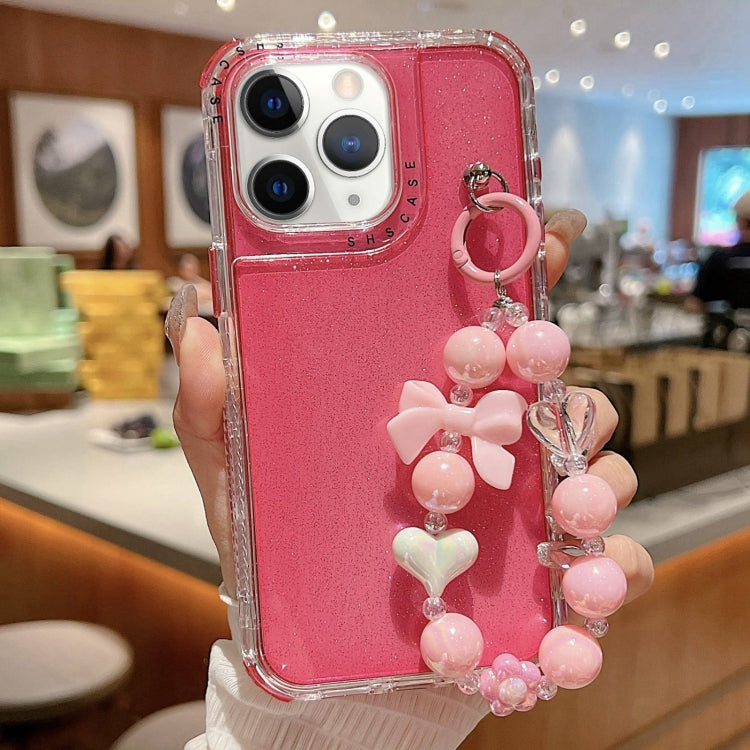 TPU + PC + Glitzer Pailletten Vollschutz-Handyhülle mit Armband, Für iPhone 14 Pro, Für iPhone 14 Pro Max, Für iPhone 6 / 7 / 8 / SE 2020, Für iPhone 13 Pro Max, Für iPhone 13 Pro, Für iPhone 13, Für iPhone 12 / 12 Pro, Für iPhone 12 Pro Max
