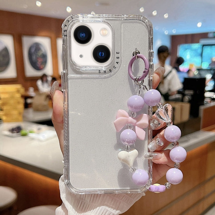 TPU + PC + Glitzer Pailletten Vollschutz-Handyhülle mit Armband, Für iPhone 14 Pro, Für iPhone 14 Pro Max, Für iPhone 6 / 7 / 8 / SE 2020, Für iPhone 13 Pro Max, Für iPhone 13 Pro, Für iPhone 13, Für iPhone 12 / 12 Pro, Für iPhone 12 Pro Max