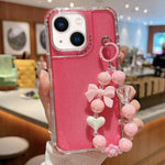 TPU + PC + Glitzer Pailletten Vollschutz-Handyhülle mit Armband, Für iPhone 14 Pro, Für iPhone 14 Pro Max, Für iPhone 6 / 7 / 8 / SE 2020, Für iPhone 13 Pro Max, Für iPhone 13 Pro, Für iPhone 13, Für iPhone 12 / 12 Pro, Für iPhone 12 Pro Max