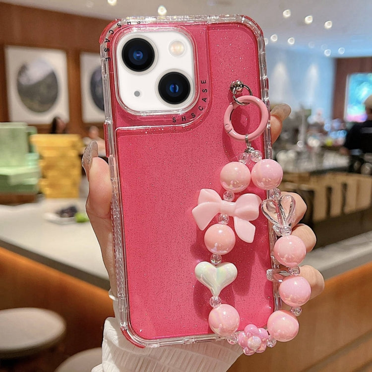 TPU + PC + Glitzer Pailletten Vollschutz-Handyhülle mit Armband, Für iPhone 14 Pro, Für iPhone 14 Pro Max, Für iPhone 6 / 7 / 8 / SE 2020, Für iPhone 13 Pro Max, Für iPhone 13 Pro, Für iPhone 13, Für iPhone 12 / 12 Pro, Für iPhone 12 Pro Max