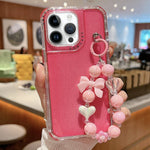 TPU + PC + Glitzer Pailletten Vollschutz-Handyhülle mit Armband, Für iPhone 14 Pro, Für iPhone 14 Pro Max, Für iPhone 6 / 7 / 8 / SE 2020, Für iPhone 13 Pro Max, Für iPhone 13 Pro, Für iPhone 13, Für iPhone 12 / 12 Pro, Für iPhone 12 Pro Max