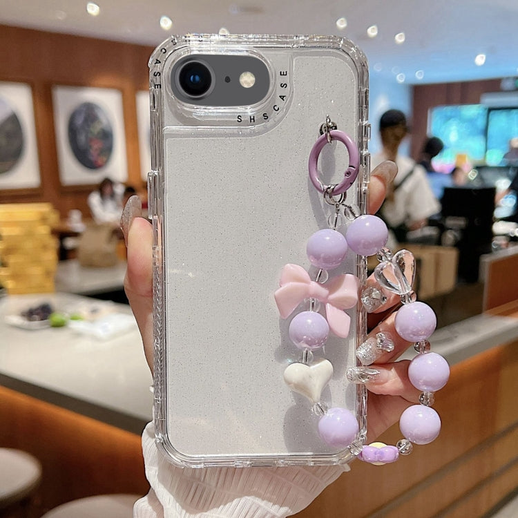 TPU + PC + Glitzer Pailletten Vollschutz-Handyhülle mit Armband, Für iPhone 14 Pro, Für iPhone 14 Pro Max, Für iPhone 6 / 7 / 8 / SE 2020, Für iPhone 13 Pro Max, Für iPhone 13 Pro, Für iPhone 13, Für iPhone 12 / 12 Pro, Für iPhone 12 Pro Max