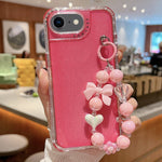 TPU + PC + Glitzer Pailletten Vollschutz-Handyhülle mit Armband, Für iPhone 14 Pro, Für iPhone 14 Pro Max, Für iPhone 6 / 7 / 8 / SE 2020, Für iPhone 13 Pro Max, Für iPhone 13 Pro, Für iPhone 13, Für iPhone 12 / 12 Pro, Für iPhone 12 Pro Max