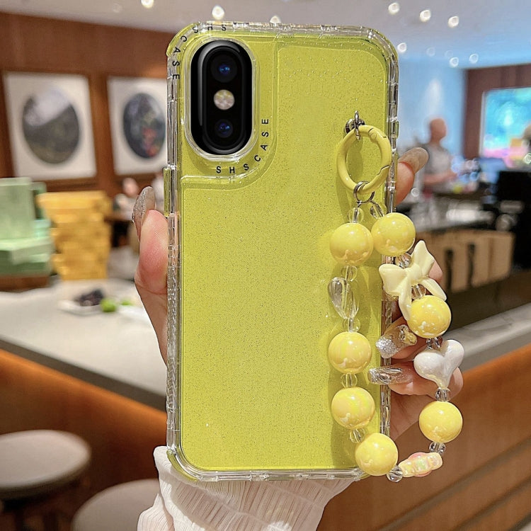 TPU + PC + Glitzer Pailletten Vollschutz-Handyhülle mit Armband, Für iPhone 14 Pro, Für iPhone 14 Pro Max, Für iPhone 6 / 7 / 8 / SE 2020, Für iPhone 13 Pro Max, Für iPhone 13 Pro, Für iPhone 13, Für iPhone 12 / 12 Pro, Für iPhone 12 Pro Max