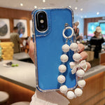 TPU + PC + Glitzer Pailletten Vollschutz-Handyhülle mit Armband, Für iPhone 14 Pro, Für iPhone 14 Pro Max, Für iPhone 6 / 7 / 8 / SE 2020, Für iPhone 13 Pro Max, Für iPhone 13 Pro, Für iPhone 13, Für iPhone 12 / 12 Pro, Für iPhone 12 Pro Max