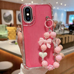 TPU + PC + Glitter Sequins Full Coverage Phone Case with Bracelet, For iPhone XR, For iPhone XS Max, For iPhone 6 Plus / 7 Plus / 8 Plus
