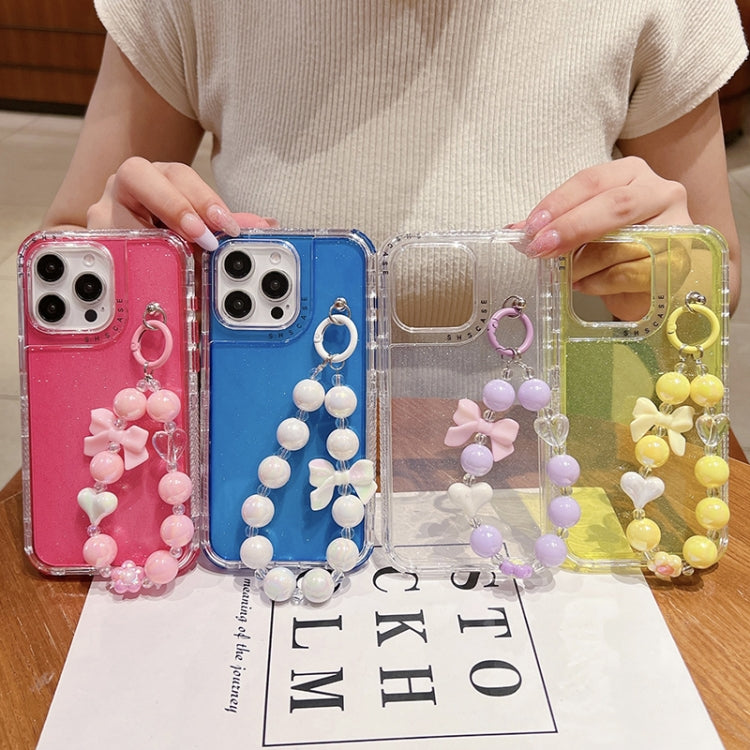 TPU + PC + Glitzer Pailletten Vollschutz-Handyhülle mit Armband, Für iPhone 14 Pro, Für iPhone 14 Pro Max, Für iPhone 6 / 7 / 8 / SE 2020, Für iPhone 13 Pro Max, Für iPhone 13 Pro, Für iPhone 13, Für iPhone 12 / 12 Pro, Für iPhone 12 Pro Max