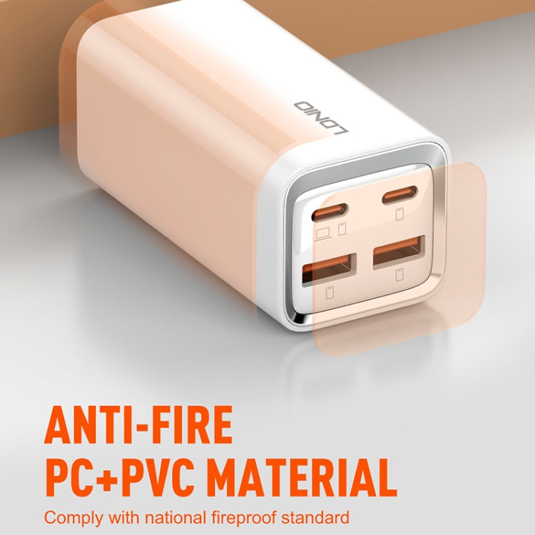 LDNIO A4610C PD65W Dual USB-C / Typ-C + Dual USB Schnellladegerät, Kabellänge: 1,5 m, EU-Stecker, A4610C (UK-Stecker), US-Stecker