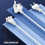 LDNIO A4610C PD65W Dual USB-C / Typ-C + Dual USB Schnellladegerät, Kabellänge: 1,5 m, EU-Stecker, A4610C (UK-Stecker), US-Stecker