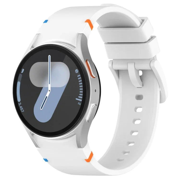 Offizielles, einfarbiges, genähtes Silikon-Uhrenarmband für Samsung Galaxy Watch 7 (40/44 mm)