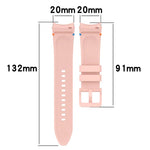 Official Solid Color Stitched Silicone Watch Band, For Samsung Galaxy Watch 7 40 / 44mm