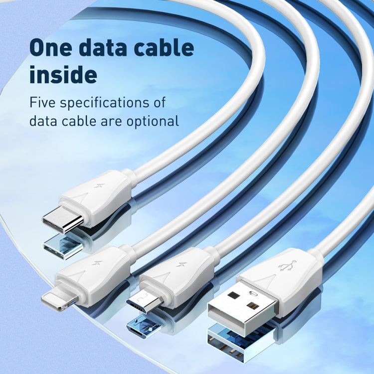 LDNIO Q334 32W Typ-C + Dual-USB-Anschluss-Ladegerät mit 1m Micro-USB-Datenkabel, EU-Stecker