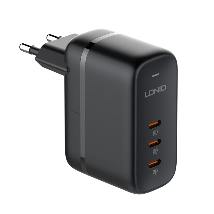 LDNIO Q367 65W GaN 3 x USB-C / Typ-C Interface Ladegerät mit 1m USB-C / Typ-C auf USB-C / Typ-C Datenkabel, EU Stecker, UK Stecker, US Stecker