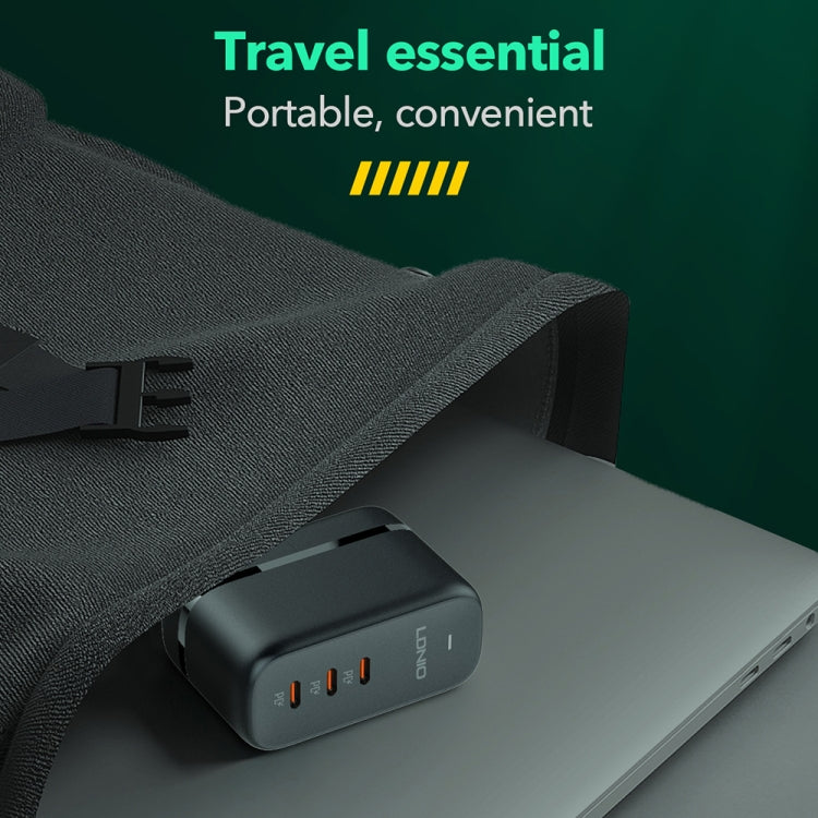 LDNIO Q367 65W GaN 3 x USB-C / Typ-C Interface Ladegerät mit 1m USB-C / Typ-C auf USB-C / Typ-C Datenkabel, EU Stecker, UK Stecker, US Stecker