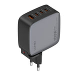 LDNIO Q408 100W GaN USB+3 USB-C / Typ-C Interface Ladegerät mit 1m 100W USB-C / Typ-C zu USB-C / Typ-C Datenkabel, EU Stecker, UK Stecker, US Stecker