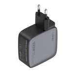 LDNIO Q408 100W GaN USB+3 USB-C / Typ-C Interface Ladegerät mit 1m 100W USB-C / Typ-C zu USB-C / Typ-C Datenkabel, EU Stecker, UK Stecker, US Stecker