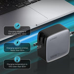 LDNIO Q408 100W GaN USB+3 USB-C / Typ-C Interface Ladegerät mit 1m 100W USB-C / Typ-C zu USB-C / Typ-C Datenkabel, EU Stecker, UK Stecker, US Stecker