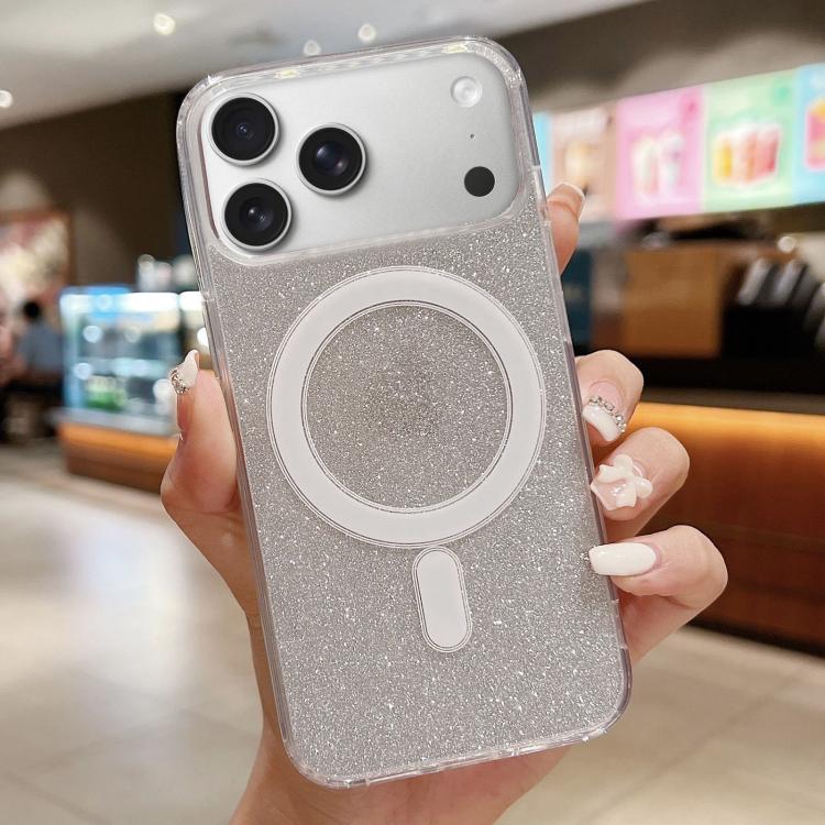 Acryl Transparente Glitzer MagSafe Handyhülle, Für iPhone 17e / 16e, Für iPhone 17 Pro Max, Für iPhone 17 Pro, Für iPhone 17, Für iPhone Air, Für iPhone 16 Pro Max, Für iPhone 16 Pro, Für iPhone 16 Plus, Für iPhone 16