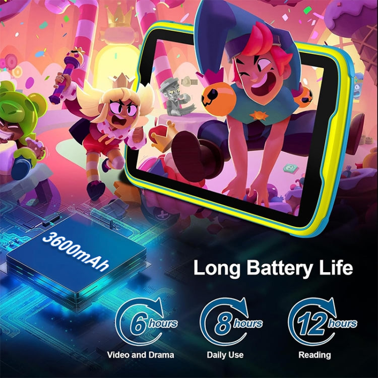 UNIWA Boxchip Tab 8 WiFi Kinder-Tablet, 8 Zoll Android 13 Allwinner A523 Octa-Core CPU Unterstützung Google Play, 4GB+64GB