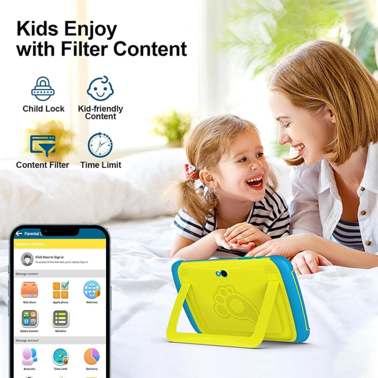 UNIWA Boxchip Tab 8 WiFi Kinder-Tablet, 8 Zoll Android 13 Allwinner A523 Octa-Core CPU Unterstützung Google Play, 4GB+64GB