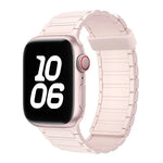 Magnetisches Silikon-Uhrenarmband mit drei Perlen, passend für Apple Watch SE 2023 (44 mm)