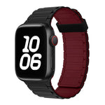 Magnetisches Silikon-Uhrenarmband mit drei Perlen, passend für Apple Watch SE 2023 (44 mm)